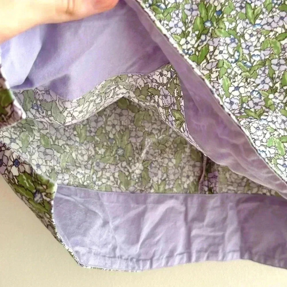 American Eagle Outfitters Stretch Floral Mini Skirt, Purple and Green, Size 4 - Picture 7 of 16